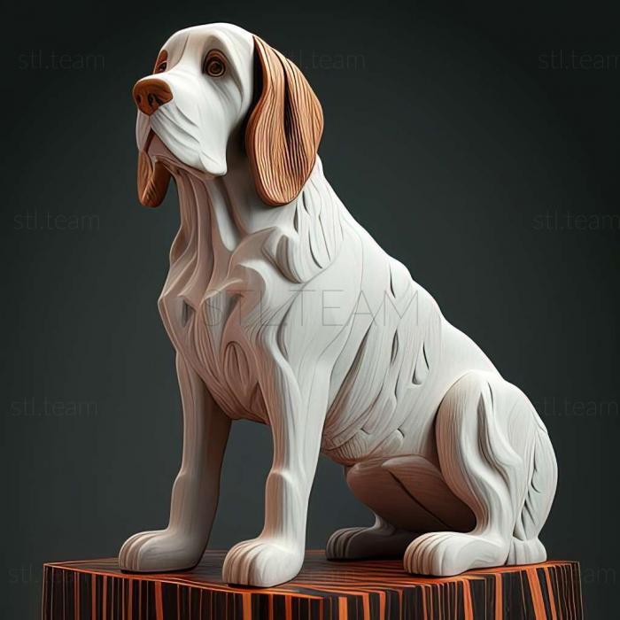 3D model Appenzeller sennenhund dog (STL)